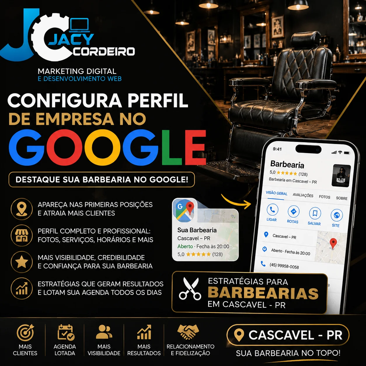 Configuração de Perfil da Empresa no Google em Cascavel PR