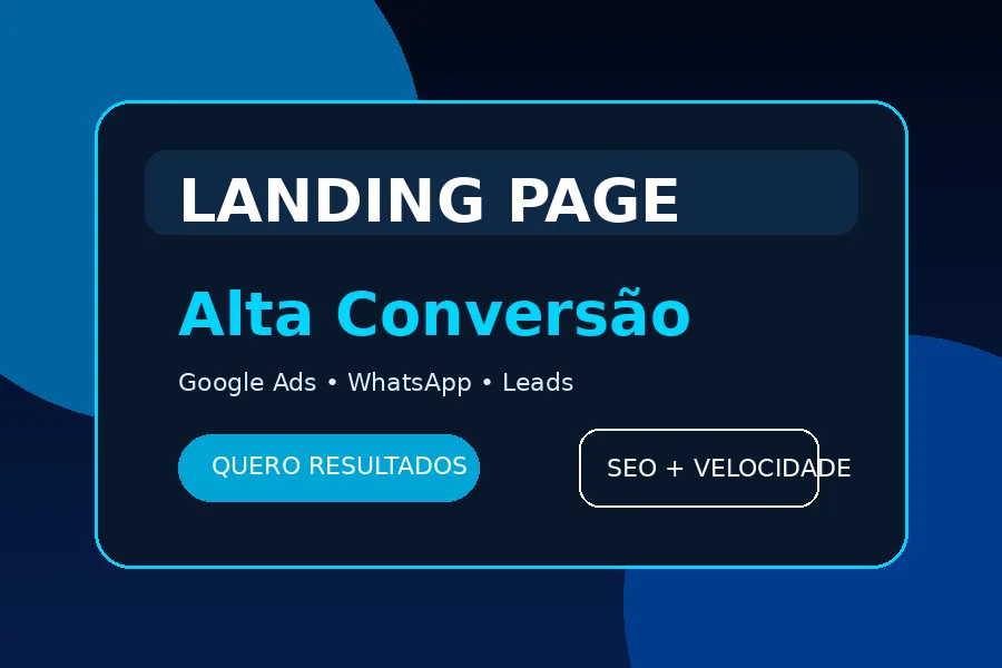 Landing page profissional de alta conversão